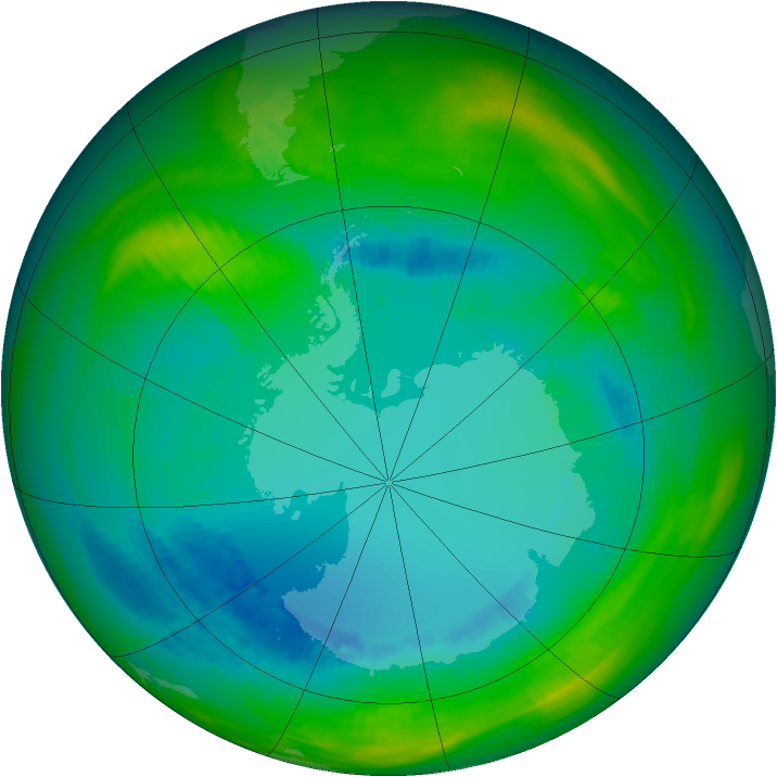 Ozone Map 1984-08-17